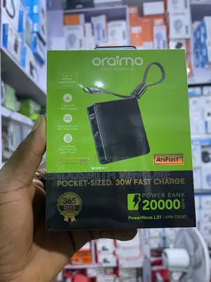 Oraimo Powernova L21 20000mah 30w Fast Charging Power Bank