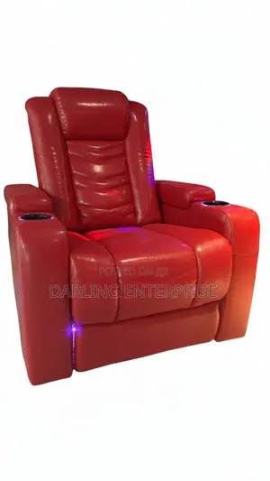 Red Colour Luxury Cinema Sofa