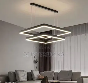 Nordic Black Square Led Pendant