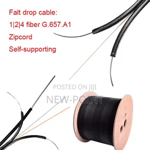 Ftth Drop Fiber Optic Cable – 2core Single Mode Outdoor Fiber Cable