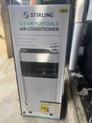 Stirling 0.9kw 4 in 1 Portable Air Condition.Which Includes Window Kit