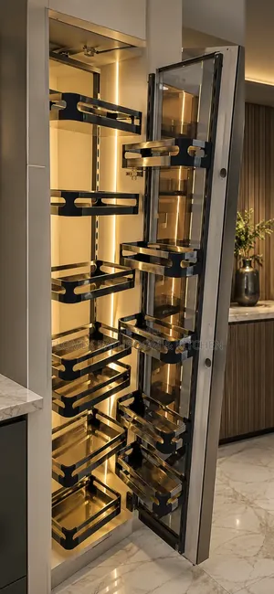 Luxury Pull-Out Kitchen Pantry Cabinet | Soft Close|Storage Organizer