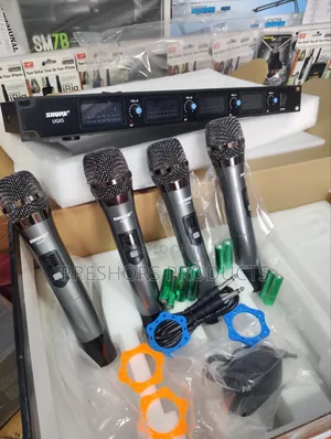 Professional Ugx5 Shure 4in1 Wireless Microphone System