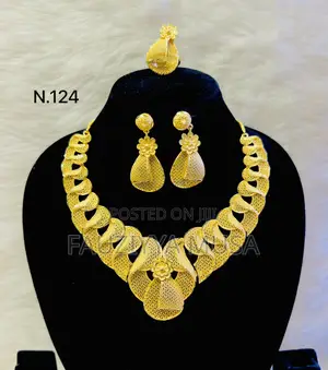  Premium Luxury Gold Plated Jewelry Set