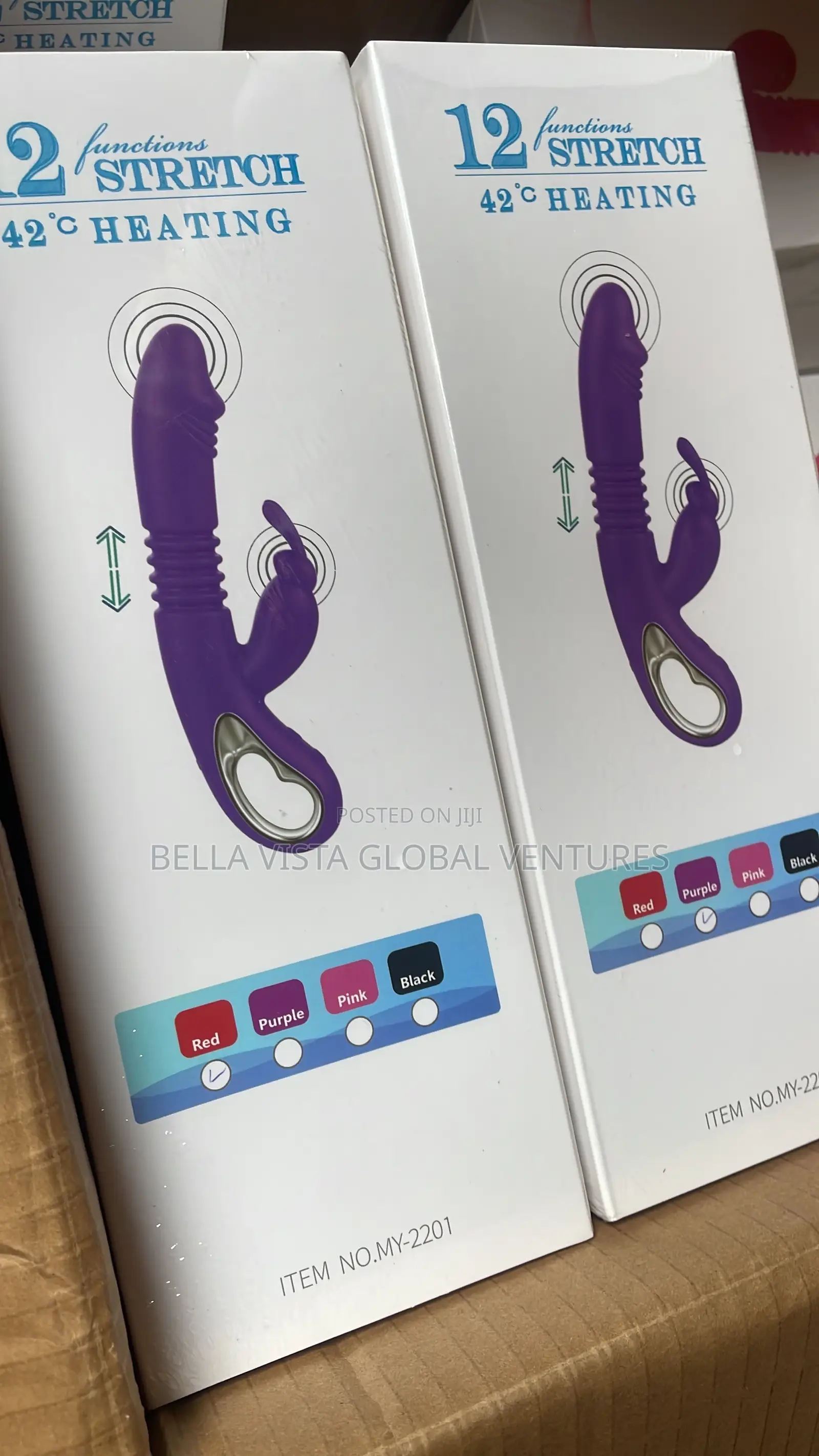 12-Function Heating Rabbit Vibrator – Stretching Stimulation Massager