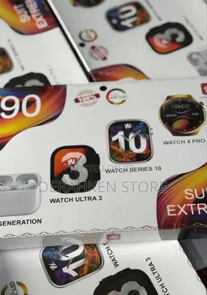 I90 Ultra Smartwatch With 3 Watches, Airpod and 7 Straps
