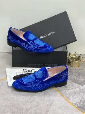 Blue Color Men Classic Shoe