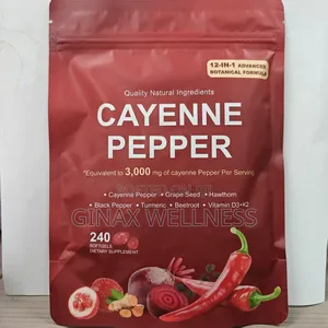 12-in-1 Cayenne Pepper Softgels for Energy, Blood Flow, and Heart