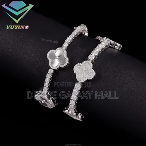 Xvip Premium VVS Moissanite Diamond Vca and Star Cross Bracelet