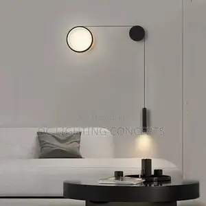 Modern Nordic Round Led Wall Light With Spotlight.