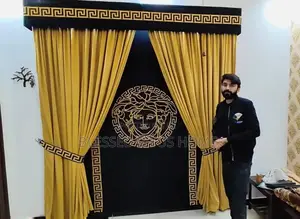 Sophisticated Gold Luxury Curtain
