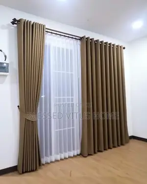 Brown Mix Turkish Generic Curtain Set