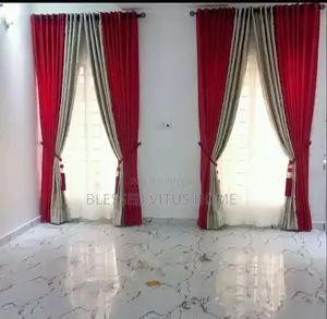 Red Combination Premium Quality Curtain