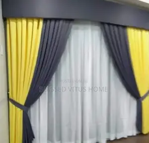 Yellow Strand Premium Curtain