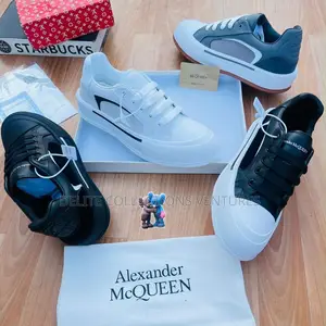 *Alexander McQueen *Canvas Deck Plimsoll Sneaker * *Suede_3ple