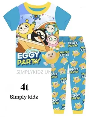 Eggy Party Cartoon Character Pyjamas - 4t