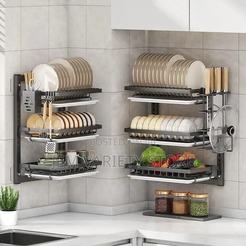3 Layer Wall Mounted Plate Rack