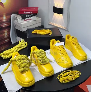 Quality Original Nike Airforce One Tripple Yellow Unisex Sneakers