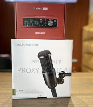 Scarlett 2i2 Soundcard and Audio Technica At2020 Mic