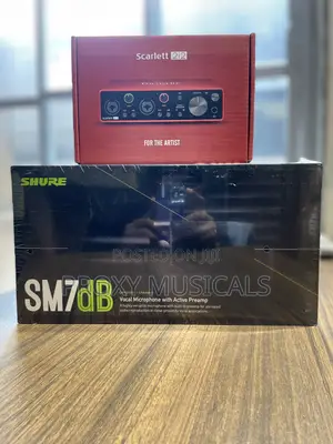 Shure Sm7db Mic and Scarlett 2i2 Soundcard