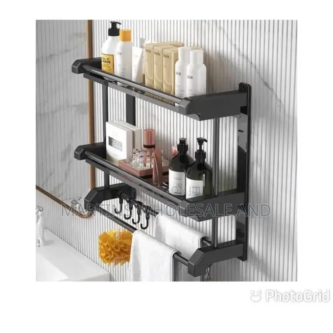 3-Tier Wall-Mounted Metal Shelf