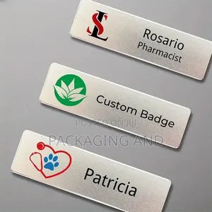 Metallic Name Tag Branding for Staffs, Teams Students