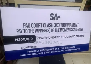 Dummy Cheque Printing for Award Presentation - 2ft X 4ft