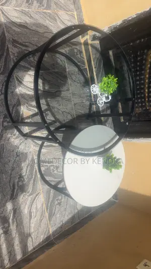 2 in 1 Marble + Glass Top Center Table