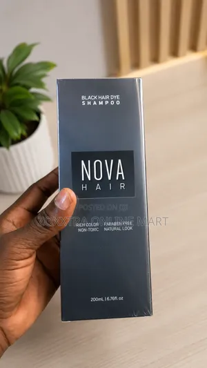 Nova Hair Black Hair Dye Shampoo