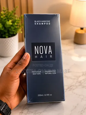 Nova Hair Black Hair Dye Shampoo