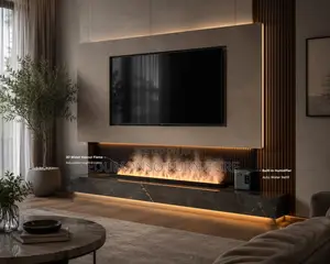 3d Water Vapour Fireplace With Humidifier 1.5 Meter