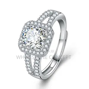 New 925 Sterling Silver Resizable Engagement/Wedding Ring