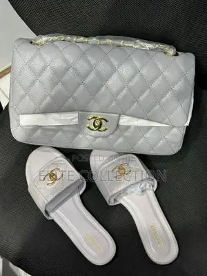 High Quality Channel Bag and Slide Combo Available as Seen[Size 37-42