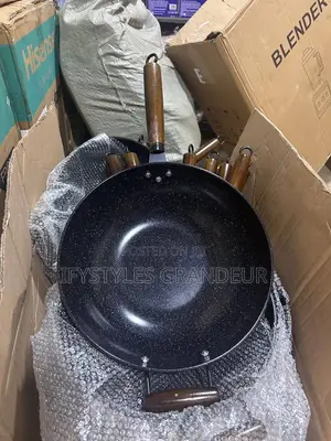 *32cm Exclusive Ceramic Titanium Non-Stick Wok Fry Pan JWH