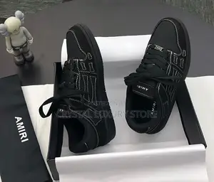 Amiri Quality Luxury Men Black Sneakers