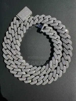 VVS Moissanite Diamond Justice Scale Pendant With Cuban Neckchain 