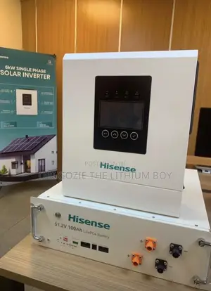 6kva 48v Hisense Hybrid Inverter 5kwh 51.2v Hisense Lithium Battery