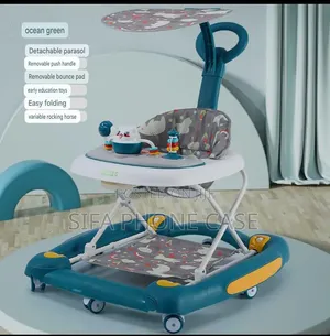 Children Baby Walker For 6 To 18 Month, Music, Foot Pad , Sun Shade