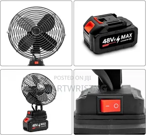 Rechargeable Table Top Fan [2 Battery]