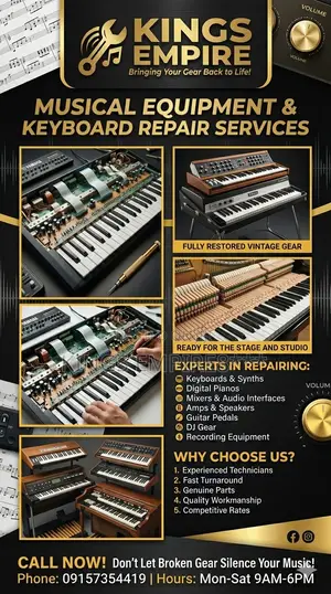 Kings Empire: Professional Musical Equipment Keyboard Repair