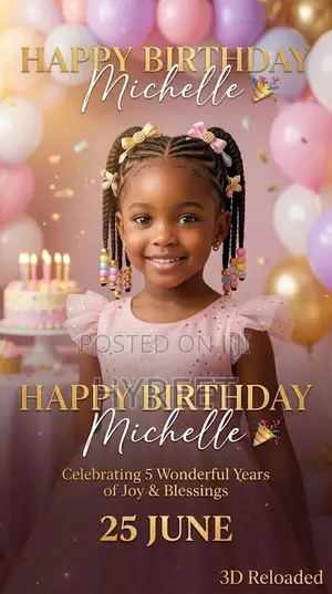 Children Luxury Birthday Flyers