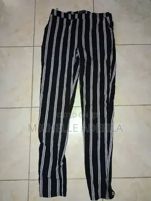 Black Striped Pants