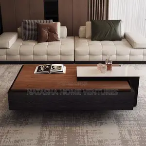 Rectangular Two-Tone Wood Coffee Table