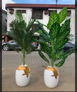 Artificial Flower Plant and Pots