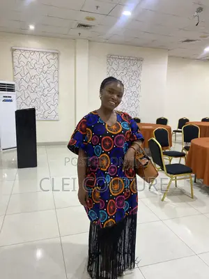 Rich Ankara Bubu Gown With Fringes