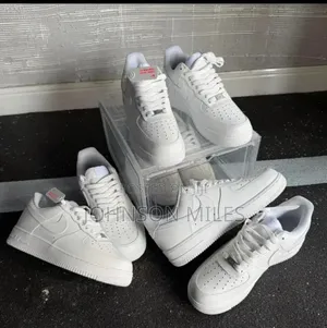 All White Airforce 1s
