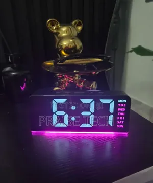 Led Digital Alarm Clock With Atmosphere Light
