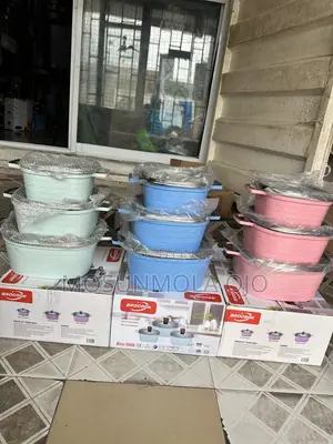3pcs Brocook Granite Cookware Pot Set