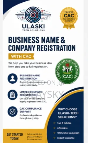 Get Your Business Name Company Registered With Cac Now!