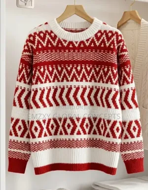Red and White Sweater